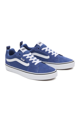 Vans Filmore blaue und weiße Turnschuhe