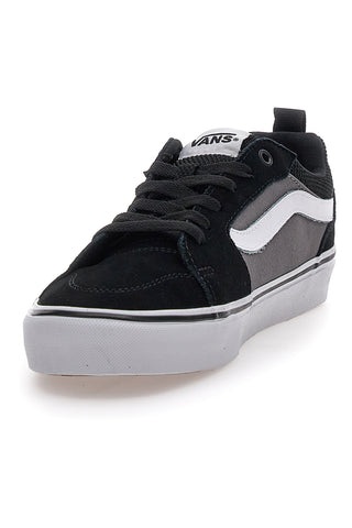 Schwarze Skate-Sneaker mit Schnürsenkeln von Vans Filmore