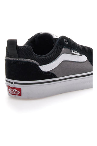 Schwarze Skate-Sneaker mit Schnürsenkeln von Vans Filmore
