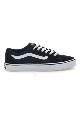 Schwarze Vans-Ledersneaker für Erwachsene Filmore Decon