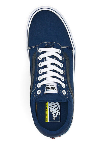 Vans Ward Delux Herren-Skateboard-Sneaker in Blau