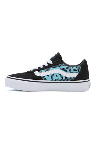 Sneakers Nere e Azzurre Con Logo Laterale Vans Ward