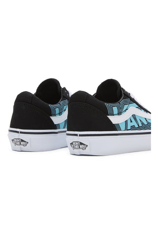 Sneakers Nere e Azzurre Con Logo Laterale Vans Ward