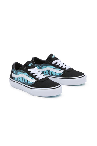 Sneakers Nere e Azzurre Con Logo Laterale Vans Ward