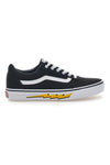 Schwarz-weiße Sneakers mit seitlichem Blitz von Vans Ward