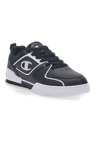 Schwarz-weiße Champion 3 Point Low Sneakers