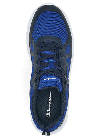 Schwarze und blaue Champion Cage Mesh-Sneaker
