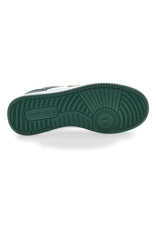 Weiße und grüne Champion Rebound 2.0 Low-Sneaker