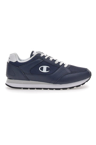 Blaue Sneaker mit Schnürsenkeln Champion II Mix Material