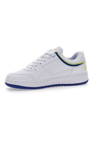 Weiße Turnschuhe mit blauer Sohle Champion Rebound Low B Gs