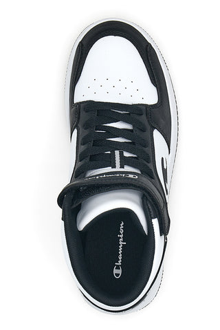 Sneakers Bianche e Nere Alte Champion Rebound 2.0 Mid B GS