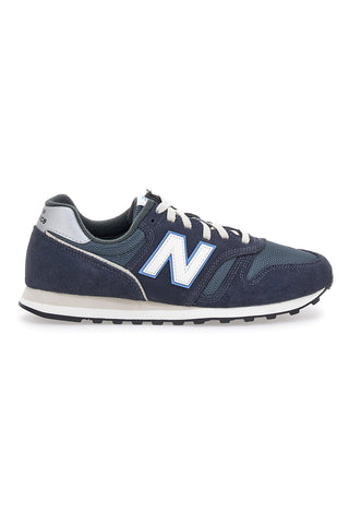 Blaue Eclipse-Sneaker mit Echtledereinsätzen New Balance 373