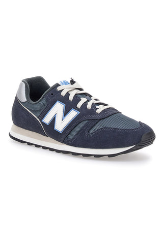Blaue Eclipse-Sneaker mit Echtledereinsätzen New Balance 373