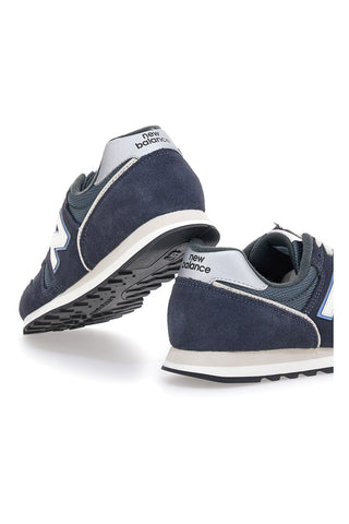 Blaue Eclipse-Sneaker mit Echtledereinsätzen New Balance 373