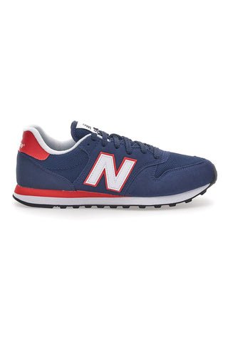 New Balance 500 Blaue Turnschuhe mit Schnürsenkeln