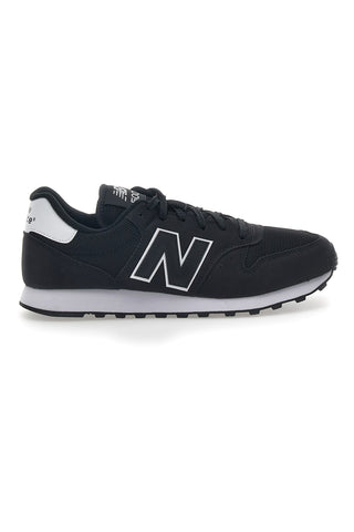 New Balance 500 Schwarze Turnschuhe mit Schnürsenkeln