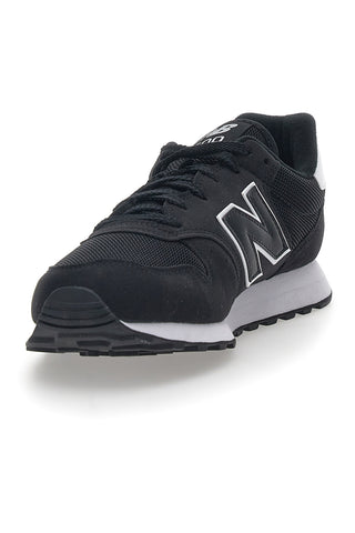 New Balance 500 Schwarze Turnschuhe mit Schnürsenkeln