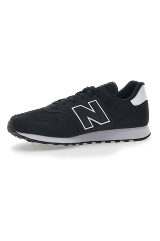 New Balance 500 Schwarze Turnschuhe mit Schnürsenkeln