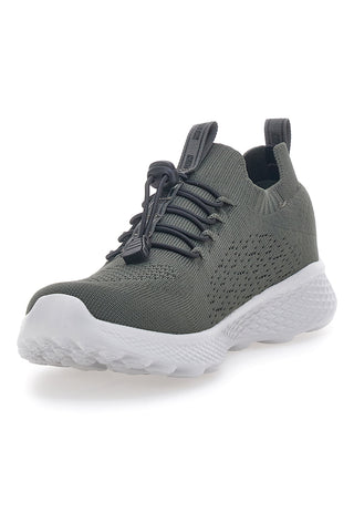 Australische gestrickte Militärgrün-Sneaker AU24M512