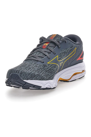 Graue Laufschuhe mit seitlichem Logo Mizuno Wave Prodigy 5