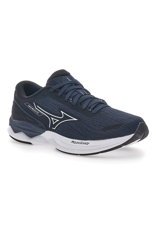 Mizuno Wave Revolt 3 Blaue Laufschuhe