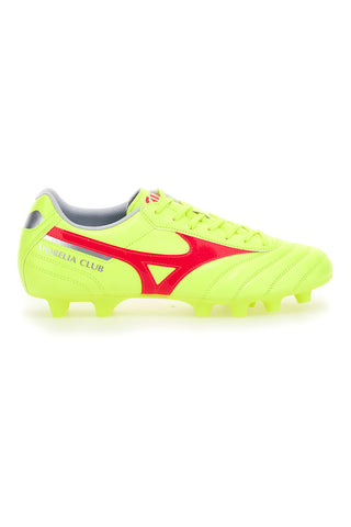 Mizuno Morelia II Club Fluo Gelbe Fußballschuhe