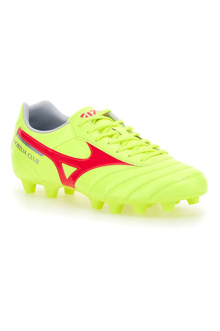 Mizuno Morelia II Club Fluo Gelbe Fußballschuhe