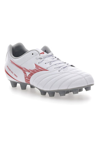 Weiße und rote Mizuno Monarcida Neo III Select Fußballschuhe