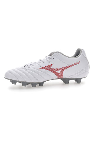Weiße und rote Mizuno Monarcida Neo III Select Fußballschuhe