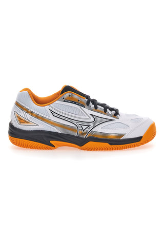 Mizuno Breakshot 4 Padel Padelschuhe in Weiß und Orange