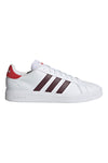 Weiße Freizeit-Sneaker mit Schnürsenkeln Adidas Grand Court Base 2.0