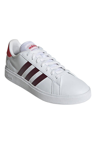 Weiße Freizeit-Sneaker mit Schnürsenkeln Adidas Grand Court Base 2.0
