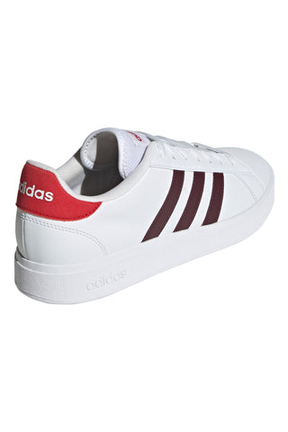 Weiße Freizeit-Sneaker mit Schnürsenkeln Adidas Grand Court Base 2.0