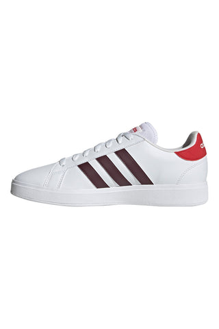 Weiße Freizeit-Sneaker mit Schnürsenkeln Adidas Grand Court Base 2.0