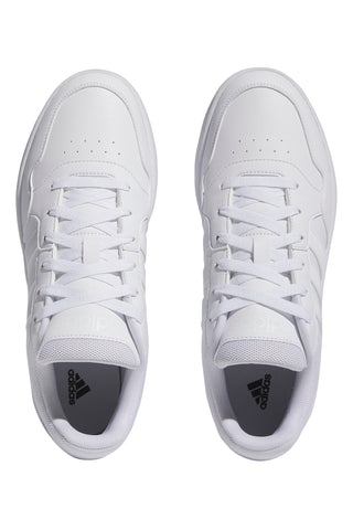 Weiße Turnschuhe mit Schnürsenkeln Adidas Hoops 3.0