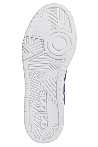 Sneakers Bianche e Blu Adidas Hoops 3 Mid