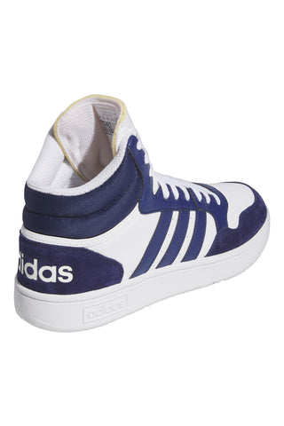 Sneakers Bianche e Blu Adidas Hoops 3 Mid