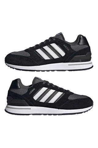 Schwarz-weiße Adidas Run 80s-Sneaker