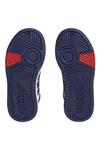 Adidas Hoops 3.0 Mid K Weiße hohe Turnschuhe