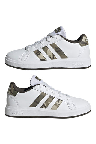 Sneakers Bianche e Mimetiche Adidas Grand Court 2.0 K