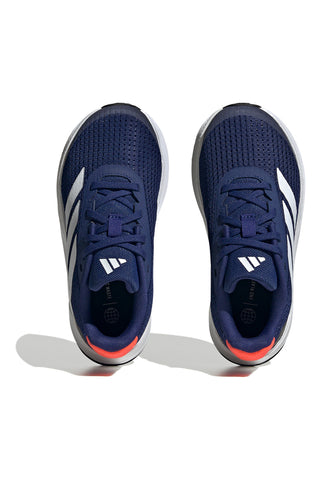 Blaue Turnschuhe mit seitlichen Schnürsenkeln Adidas Duramo