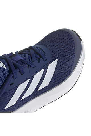 Blaue Turnschuhe mit seitlichen Schnürsenkeln Adidas Duramo