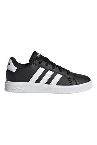 Schwarze Turnschuhe mit Schnürsenkeln Adidas Grand Court 2.0k