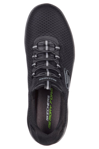 Skechers Summits Schwarze Slip-On-Sneaker