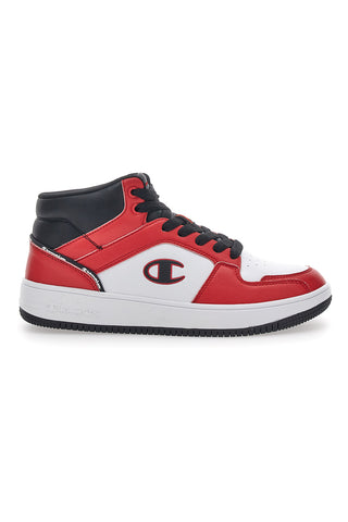 Sneakers Rosse e Bianche Champion Rebound 2 Mid