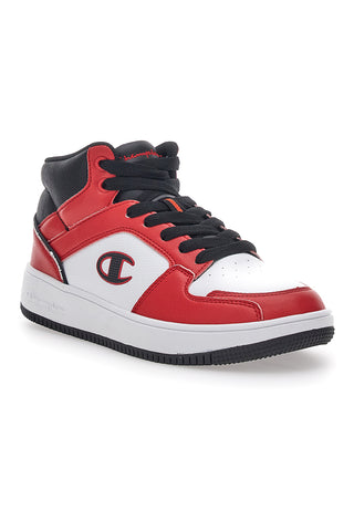 Sneakers Rosse e Bianche Champion Rebound 2 Mid