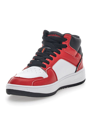 Sneakers Rosse e Bianche Champion Rebound 2 Mid