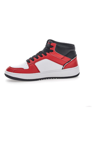 Sneakers Rosse e Bianche Champion Rebound 2 Mid
