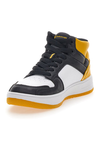 Sneakers Gialle e Bianche Champion Rebound 2 Mid