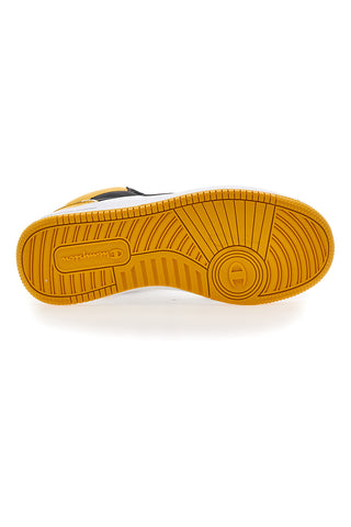 Sneakers Gialle e Bianche Champion Rebound 2 Mid